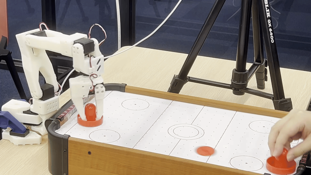 LeRobot Worldwide Hackathon 2025 29th Place Team134 npaka studio 🤖SO-ARM101 Air Hockey🏒